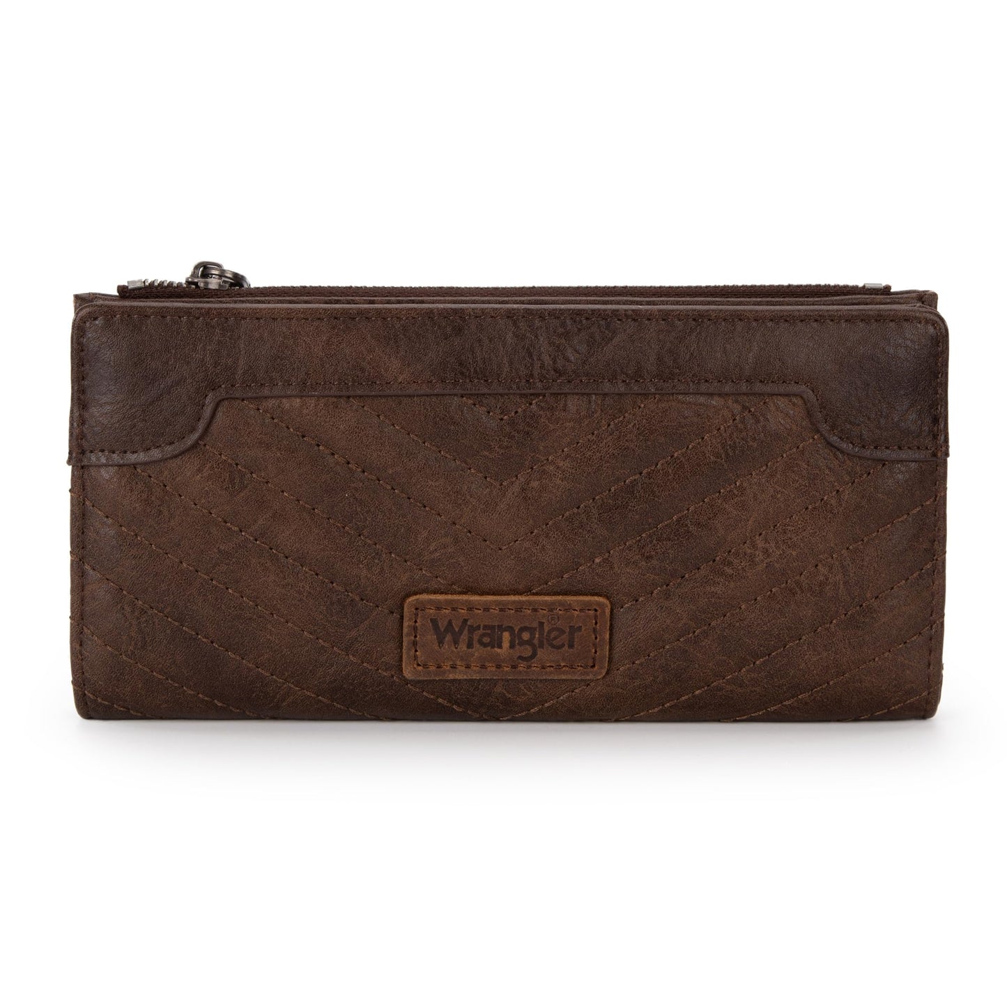 Montana West Wrangler Minimalist Wallet for Women Credit Card Wallet Ladies Travel Wallets Monederos de Mujer Card Cases & Money Organizers with Smooth Zippers for Women Men Coffee