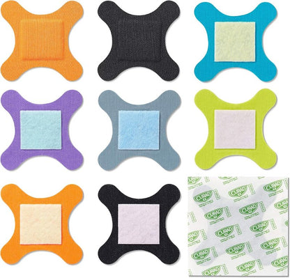 CURAD Performance Series Antibacterial Bandages, Elbows and Knees, 3" x 3", 30 Count