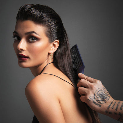 Fromm Intuition Ceramic Ionic Thermal Blow Dry Paddle Brush - Detangle, Dry, Smooth, and Straighten Thick, Wavy, Curly Hair in One Step for Women & Men