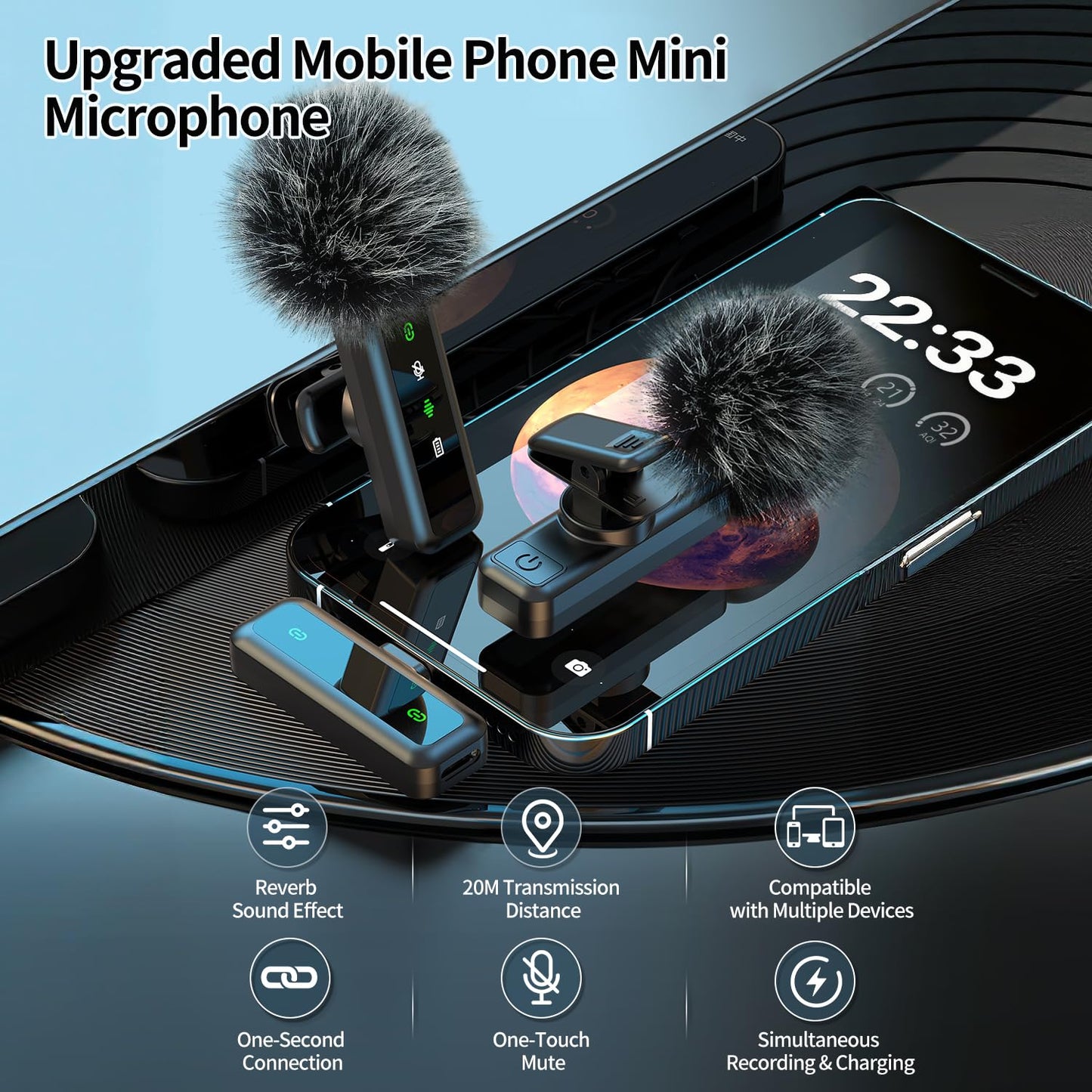 yAyusi Magnetic Vlogging Kit for iPhone/Android, 70.9" Auto Face Tracking Tripod for iPhone with Light, Microphone/Remote Control, Content Creator Essentials Starter Kit for TikTok and YouTube