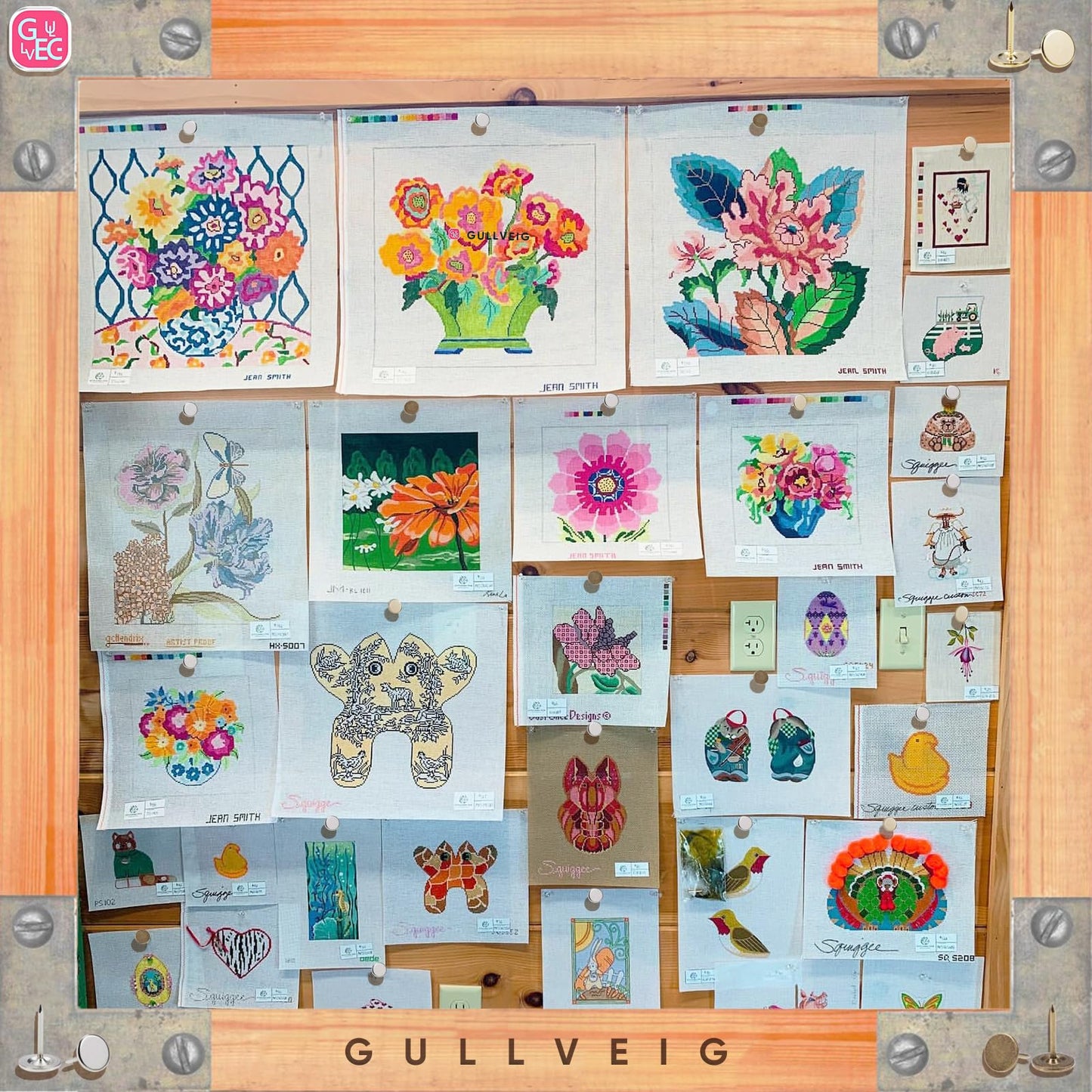 Gullveig Silver Push Pins - 100 Piece Set in Elegant Metallic Finish - Durable Metal Thumb Tacks, Reusable Paper Box - Perfect for Home, Office, and DIY Projects - Ф11mm x 17mm