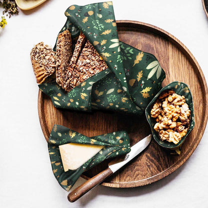Set of 8 Beeswax Cloths for Food I Beeswax Wrap I Beeswax Cloth I Oilcloth I Reusable Oilcloths I Wax Paper Zero Waste I Cling Film Reusable