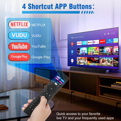 Voice Remote Control for phillips Voice TV Replacement. Universal Remote Control for Philip 4K UltraHD Smart Android TV with Google Assistant. for Philips 43" 50" 55" 65" 75" Class 5704 5504 5604 5806