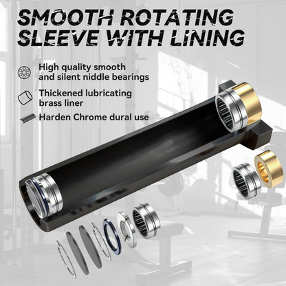 EVERYMATE 10kg Junior Barbell - Alloy Steel Bar for Weightlifting and Powerlifting, Perfect for Junior People and Beginners, 1200lb Capacity, dia25x1670, Strength Training Bar