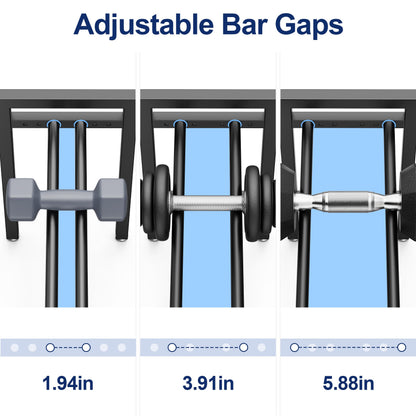 Dumbbell Rack 3-Tier 20 IN Length Adjustable Weight Rack For Home Gym Dumbbells Kettlebell (Rack Only)