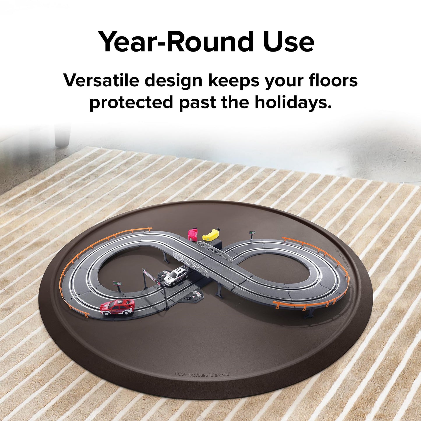 WeatherTech Christmas Tree Mat - Heavy-Duty Christmas Tree Mat Floor Protector (Cocoa)