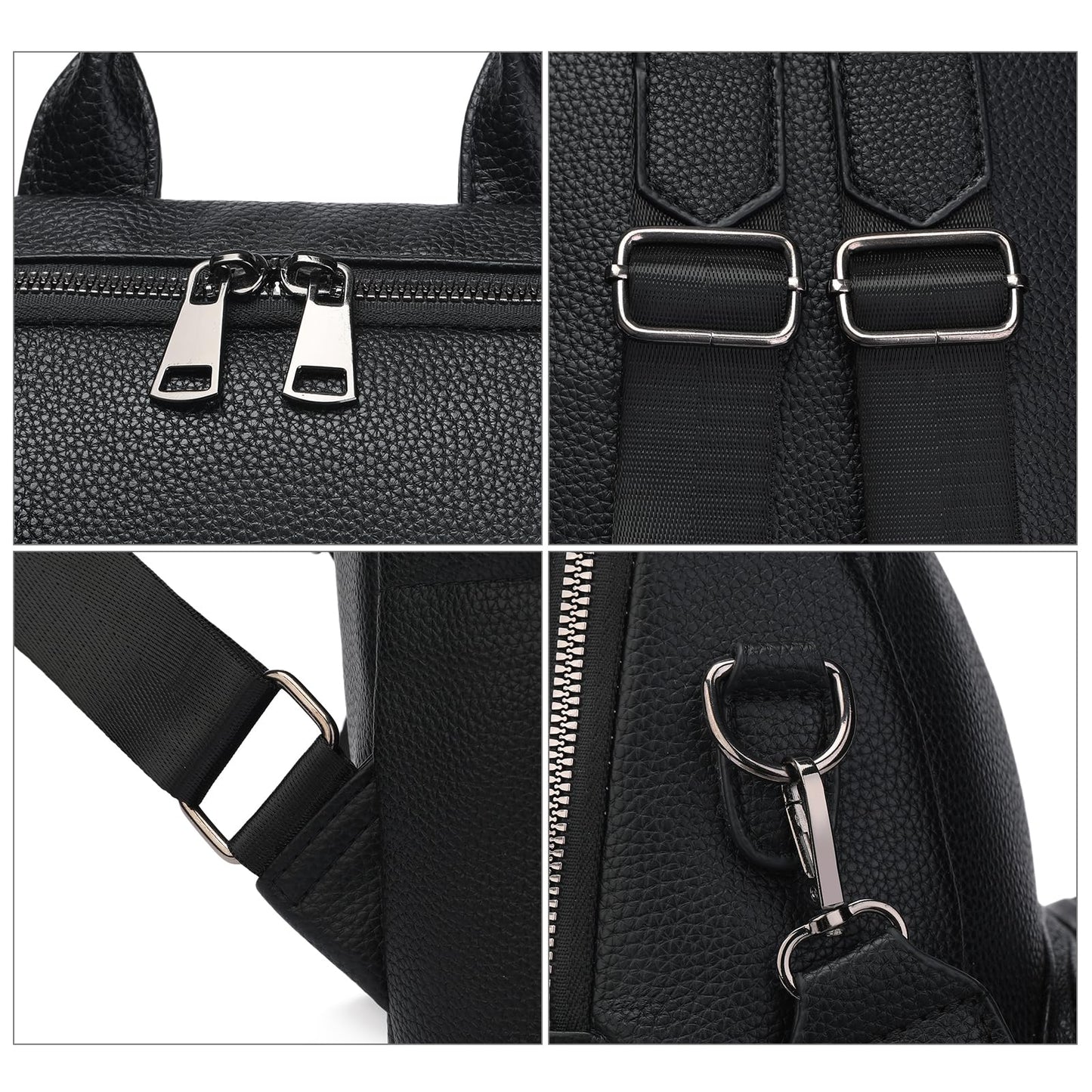 GAEKEAO Mini Backpack for Women Fahsion Vegan Leather Backpack Lightweight Ladies Shoulder Bag Small Travel Purses Daily