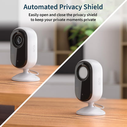 Arlo Essential Security Camera 2K | Outdoor - Indoor | 2nd Gen | Wireless with Spotlight, 2-Way Audio, Color Night Vision, Live Stream, Motion Activation, Real Time Notifications - White, 3 Cameras
