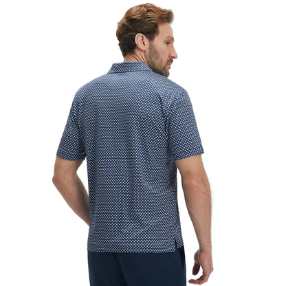 M MAELREG Golf Shirts for Men Dry Fit Print Patterns Performance Moisture Wicking Mens Polo Shirts Short Sleeve