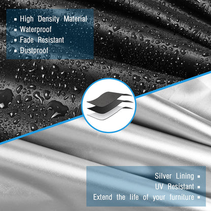 Kingling Elliptical Cover, Elliptical Exercise Machine Cover for 430/470/V-950X Elliptical Trainer Waterproof & Dustproof Protective Covers - 71''L x 29''W x 65'' H