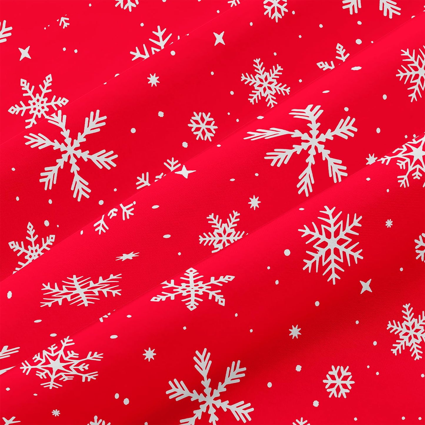 YIYEA Christmas Pillow Cases Queen Size Set of 4, Ultra Soft Double Brushed Microfiber Red Pillowcases and Christmas Snowflake Pillow Covers, Envelope Closure, Fade Resistant (20"x30")