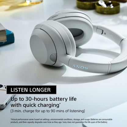 Sony ULT WEAR Over-Ear Noise Canceling Bluetooth Headphones with Alexa Built-in, Comfortable Design, 30-Hour Battery, Massive Bass, & Signature Noise Canceling Found in 1000X Series, Off White