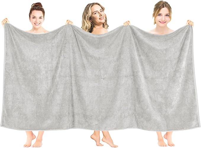 American Soft Linen 100% Cotton 600 GSM Turkish 40x80 Oversized Bath Towel Sheet