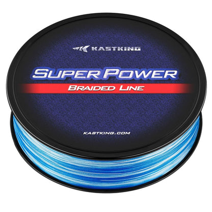 KastKing Superpower Braided Fishing Line, Blue Camo, 15 LB, 150 Yds