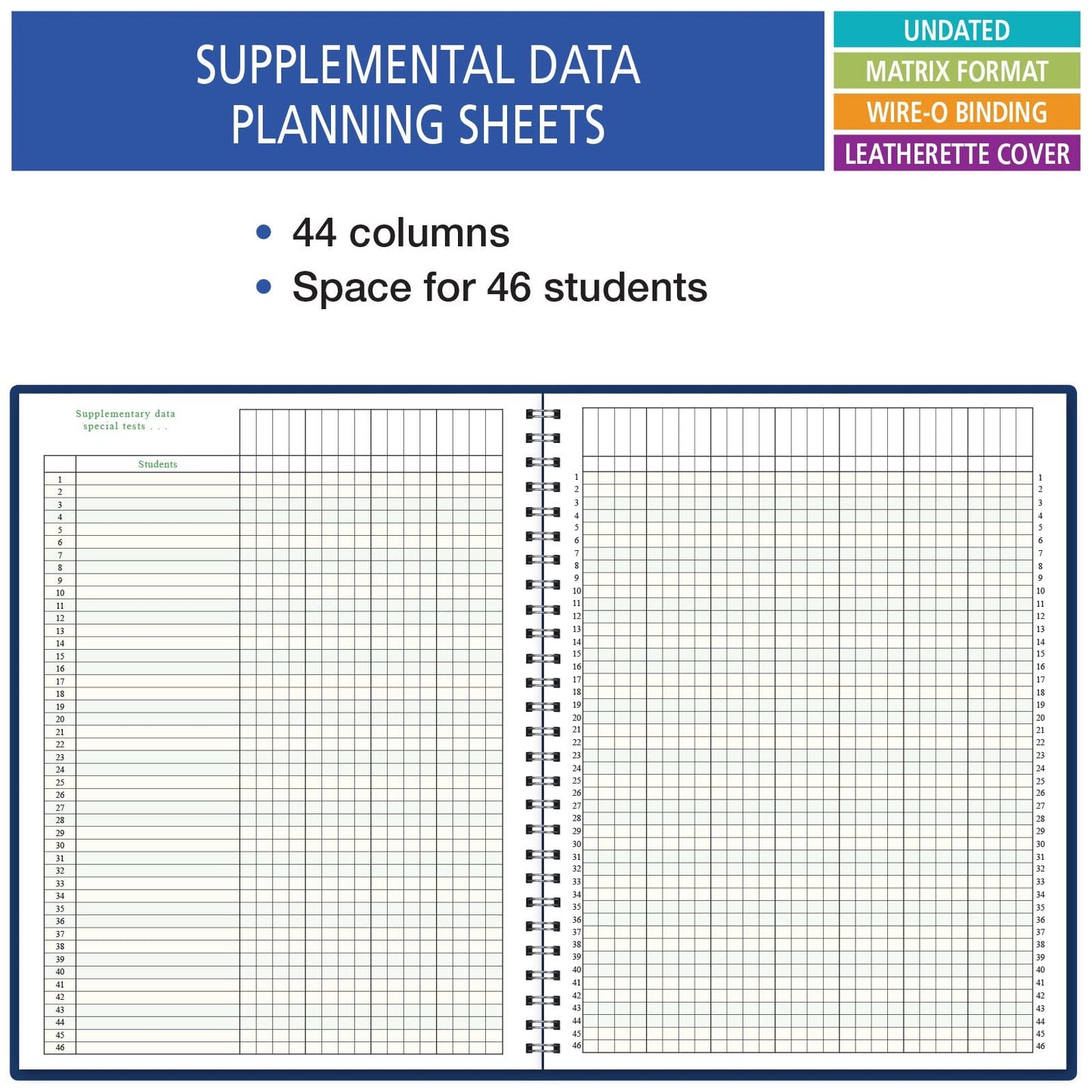 Elan Publishing Company 7 Period Teacher Lesson Plan; Days Horizontally Across The Top (W101)