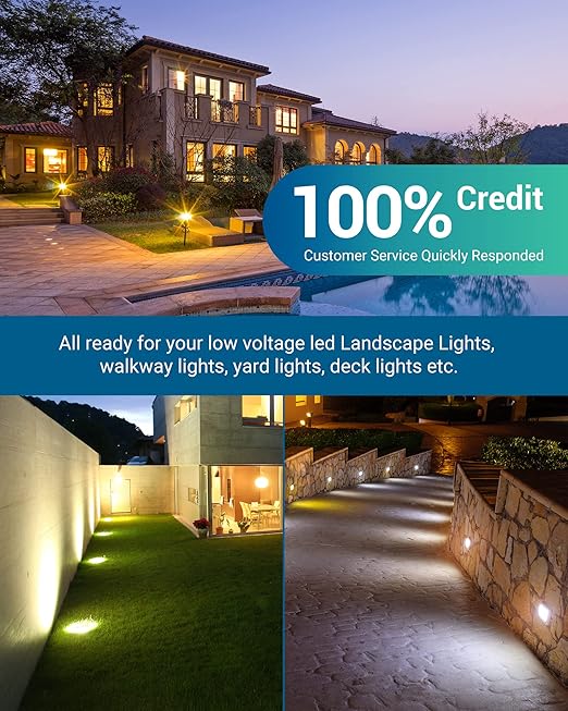 DEWENWILS 300W Low Voltage Landscape Transformer, Outdoor Weatherproof Transformer with Timer and Photocell Sensor, 120V AC to 12V/12V AC for LED Lighting, Spotlight, Pathway Light, ETL Listed
