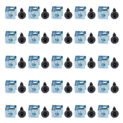 StarTech.com 10-32 Server Rack Screws - 50 Pack - Network Rack Screws and Clip Nuts for Rack Mount Server Cabinet or Enclosure , TAA (CLPSCRW1032)