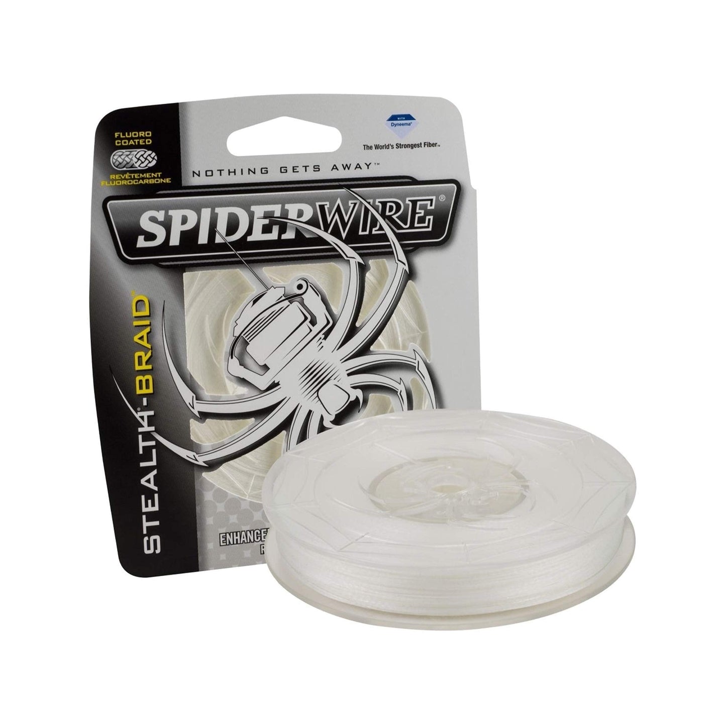 SpiderWire Stealth® Translucent Braided Fishing Line, 8lb | 3.6kg, 125yd | 114m Fishing Line, Suitable for Saltwater and Freshwater Environments