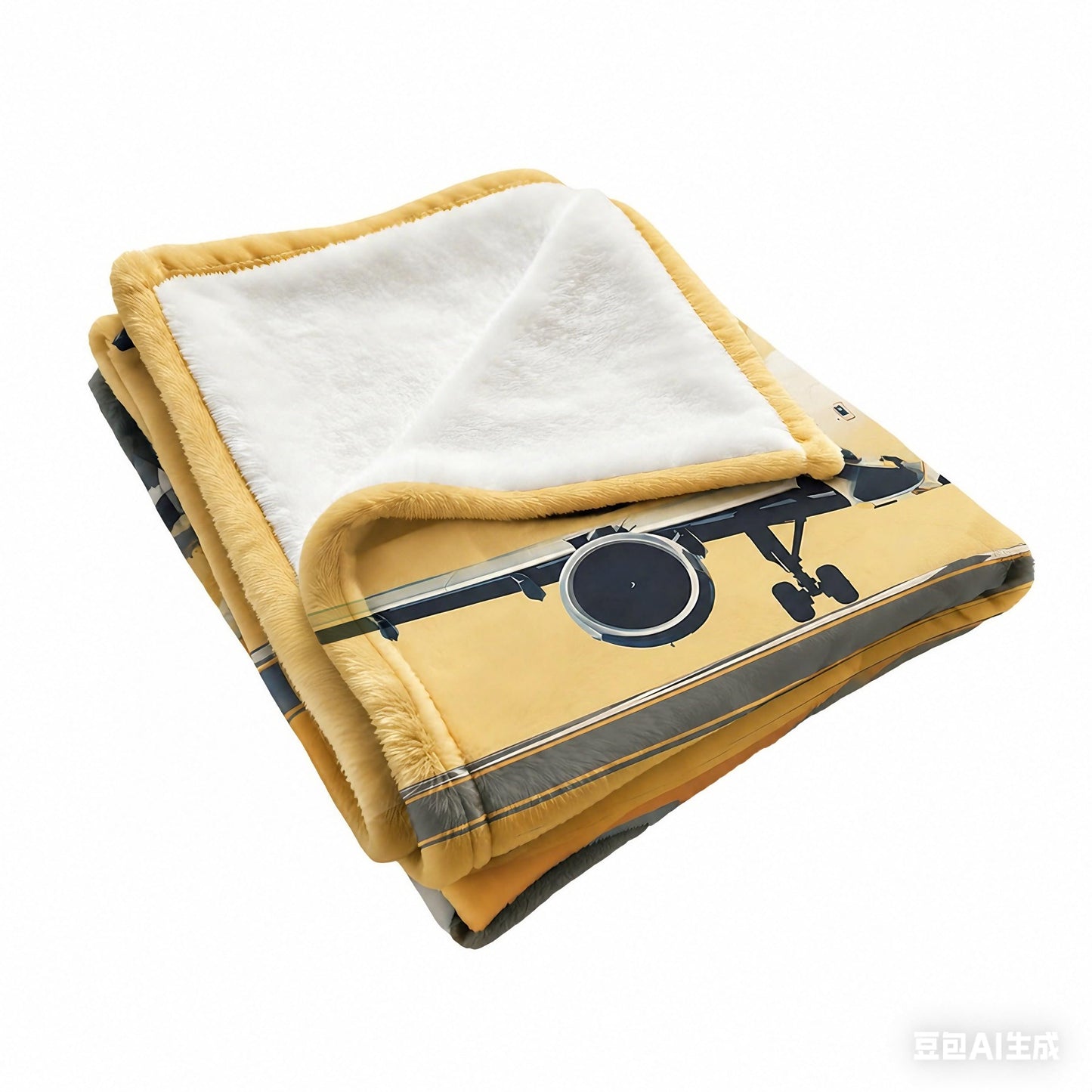 Airplane Airport Blanket for Boys Girls, Soft Fleece Throw Blanket for Kids Toddler Bed, Funny Gifts for Christmas Birthday Bedroom Decor, 50"x60"