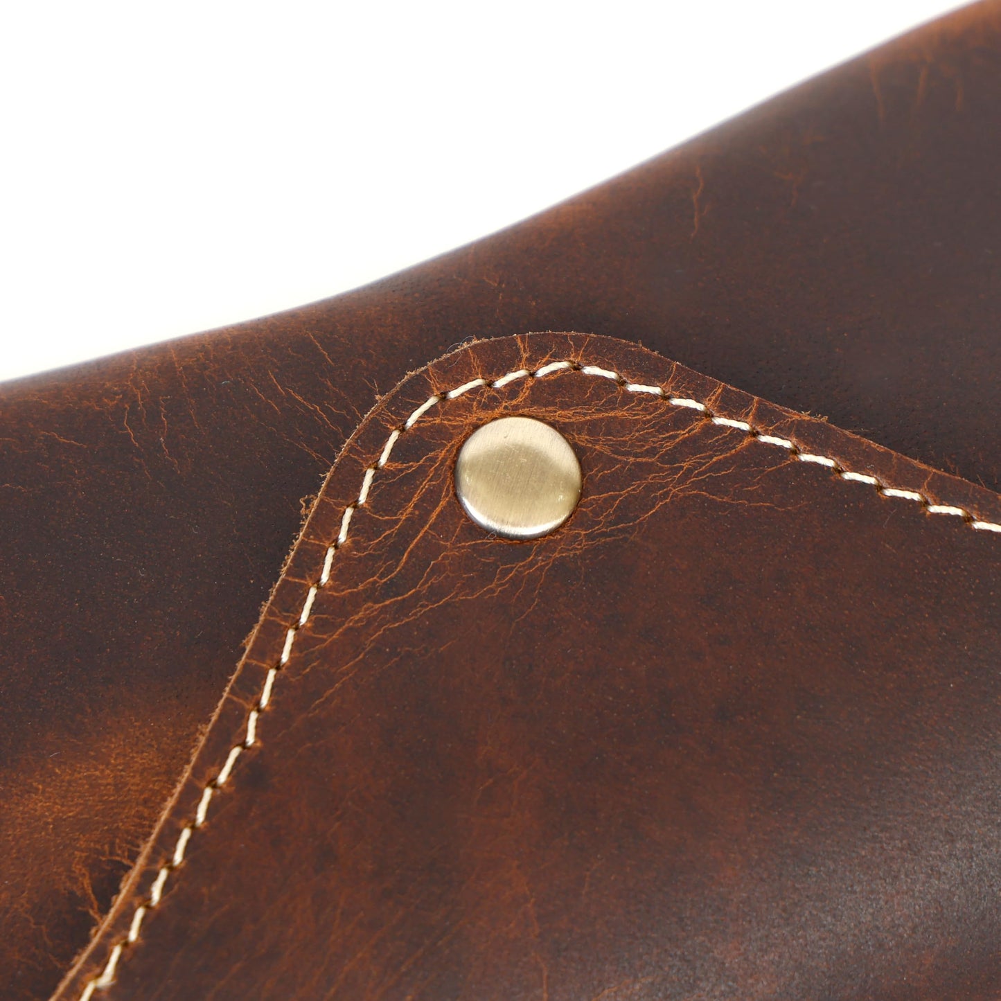 Genuine Leather Sunglass Cases, Portable - Slim Eyeglass, Glasses Holder for Men & Women with Button-Closure Sunglass Organizer for Travel & Outdoor (Brown)