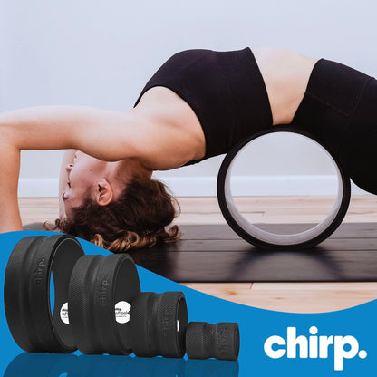 Chirp Wheel Foam Roller – Targeted Back & Neck Relief, Lumbar Spine Stretcher, Spinal Decompression Back Stretcher, Massage Roller with Density Foam for Physical Therapy, Supports 500lbs, 2-Inch Mint