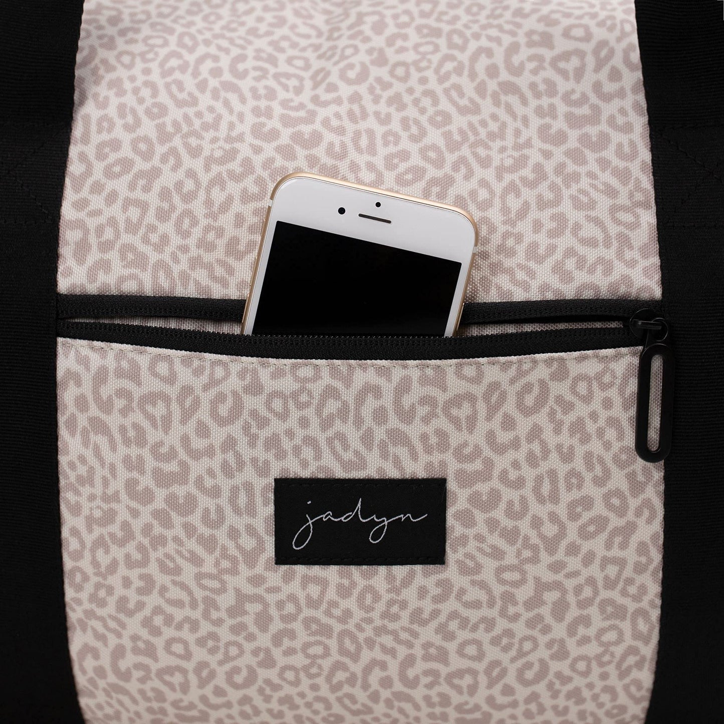 Jadyn Lola Travel Bag, Weekender/Overnight Duffel, Gym Tote Bag for Women, Men (Desert Leopard)