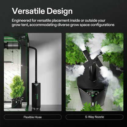 VIVOSUN AeroStream H05 Intelligent Wi-Fi Humidifier, 1.32 Gal / 5 L Humidifier with Temp & Humidity Probe, Smart Remote Control, Designed for Growers