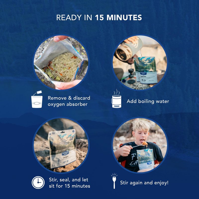 Backpacker's Pantry Three Cheese Mac & Cheese | Freeze Dried Backpacking & Camping Food | Emergency Food | 24 Grams of Protein | Vegetarian | 1 Count