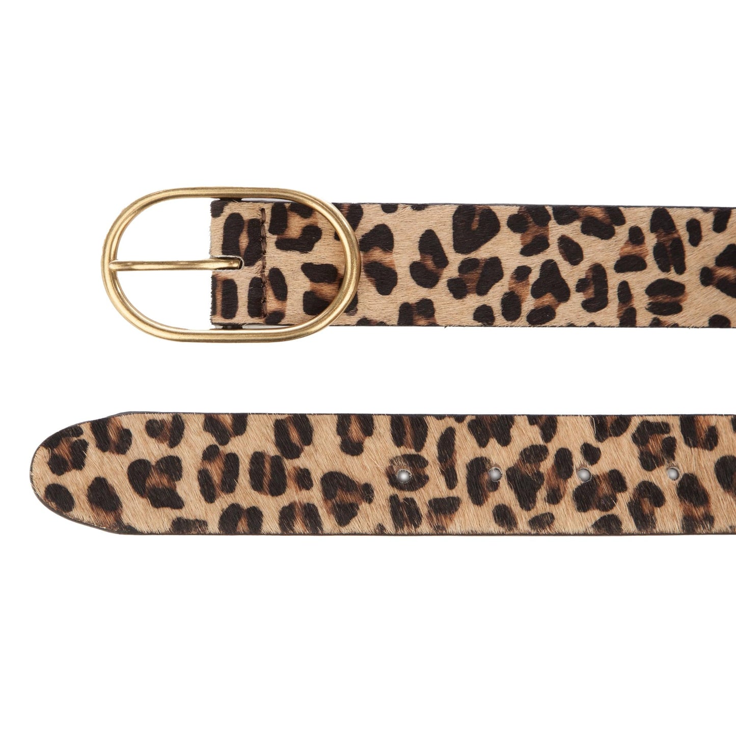 Lucky Brand Womens Leopard Calf Hair Belt | Leather | Trend | Stylish | Classic | Contemporary | Jeans - Leopard, X Large