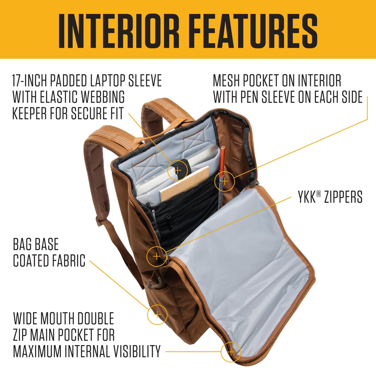 Carhartt 21L Top-Load Backpack, Durable Water Resistant Coated Canvas Base W/ 17" Laptop Sleeve, Bluestone