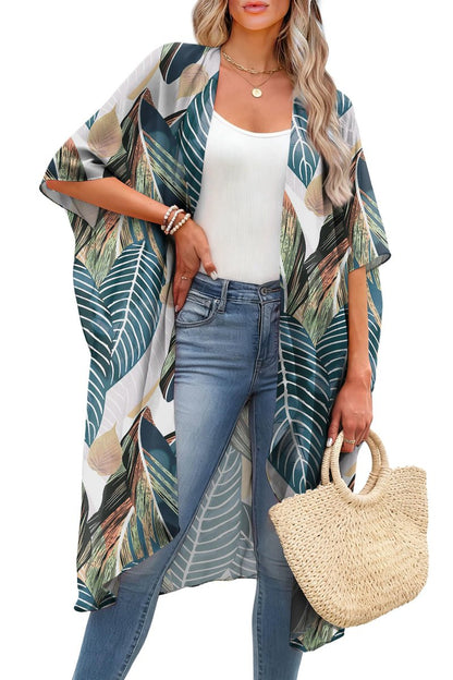 OFEEFAN Hawaiian Shirts for Women Beach Vacation Essentials Spring Fashion Women Tropical Dresses Print 06 L