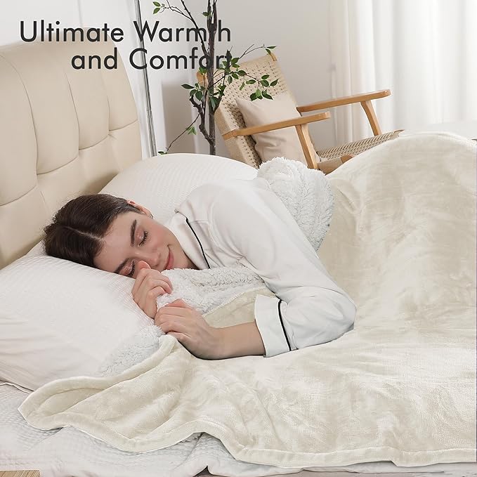Heated Blanket Electric Blanket Twin Size, Fast Heating & Overheating Protection, Ultra Soft Heated Throw Blanket Twin Size with 5 Heating Levels & 10 Hours Auto Off, 62"x84", White