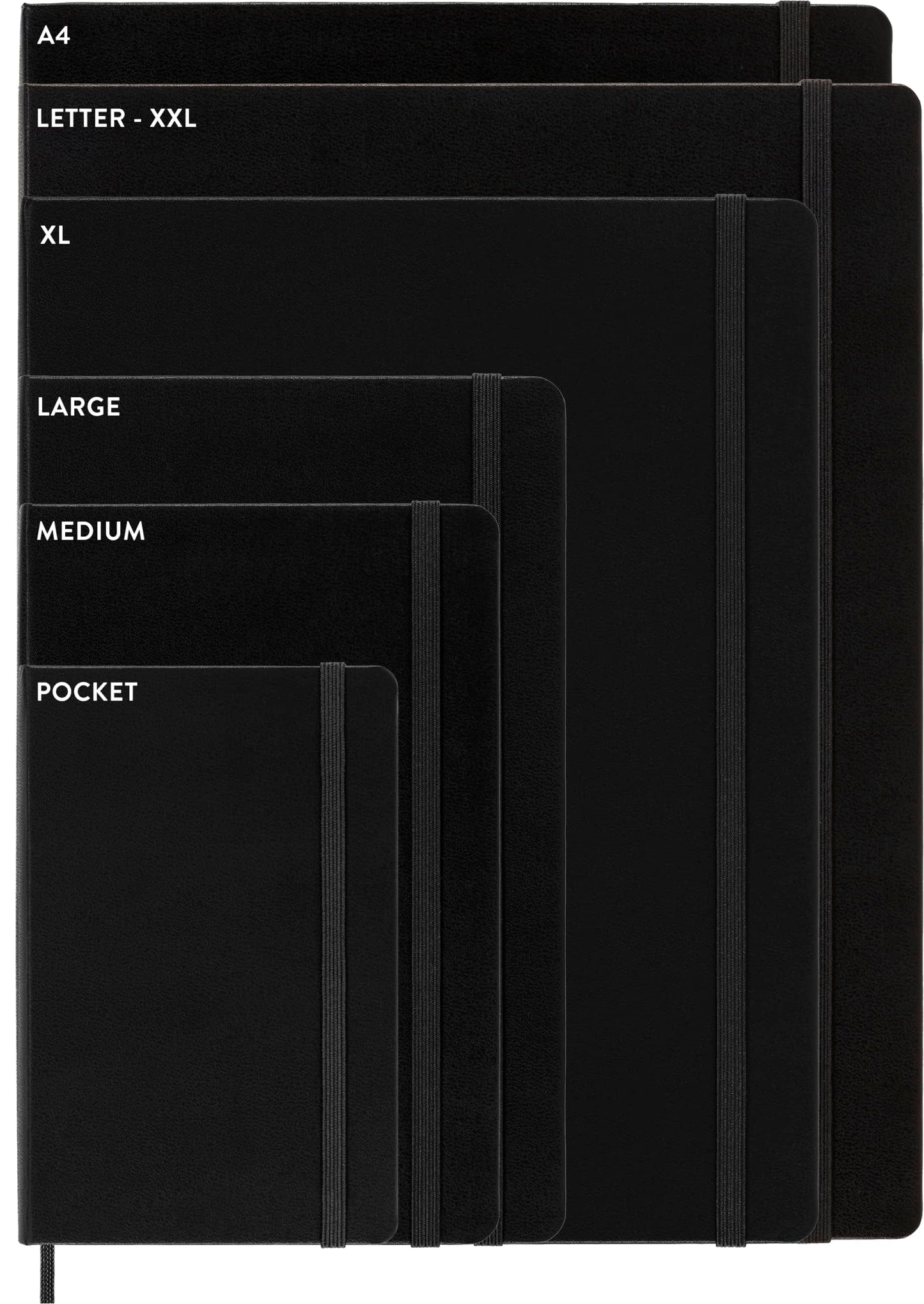 Moleskine Classic Notebook, Large, Ruled, Black, Hard Cover (5 x 8.25)