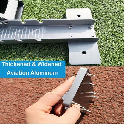 Supvision 35in High-Level Starting Blocks Aircraft Grade Aluminum Running Track Blocks Waterproof and Rustproof 4 Angle Adjustable Pedals for Track and Field Competition