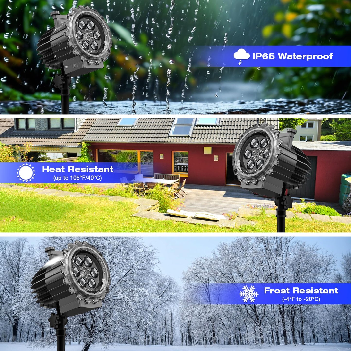 PEAKCLOUDS Independence Day Projector Lights Outdoor and Indoor Waterproof for 4th Jul, Valentine’s Day,Christmas, Halloween, Easter, Thanksgiving, New Year & Birthday
