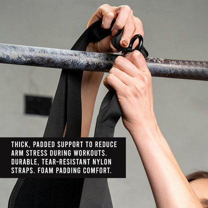 AYRO Fitness Hanging Ab Straps for Pull up Bar, Exercise Straps For Core Strength Training, Abdominal Sling Straps For Ab Swing & Leg Raises, Gym Hang Bar Straps For Men & Women, Abs Equipment For GYM & Home