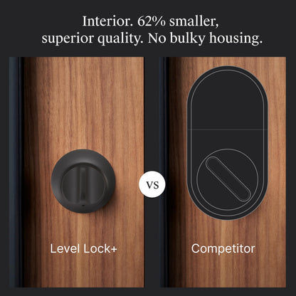 Level Lock+ (Matter) Smart Lock - World's Smallest, Most Advanced Matter-Over-Thread Deadbolt Plus Apple Home Key - Keyless and Remote Access via Apple, Alexa, Google Home, SmartThings (Satin Nickel)