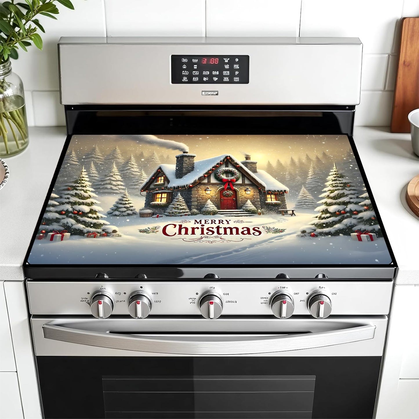 Stove Top Cover for Electric Stove: 28''×20'' Stove Cover Elevate Your Kitchen Reliable Heat Protection,Non-Slip Kitchen Decor (MAI-H2411225)
