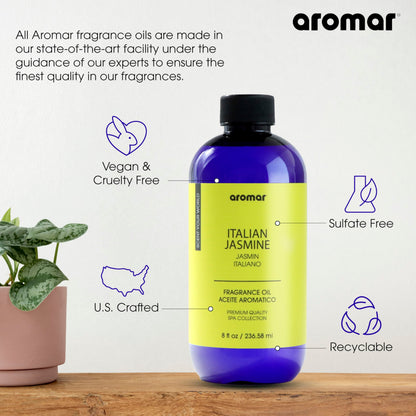 AROMAR Premium Fragrance Oil - Essential Oil for Diffusers & Home Aromatherapy - Cool Waters - 8oz