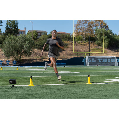 SKLZ Speed Gates Electronic Sprint Timer System, Measures Up to 20 Yards, Records 50 Times, Sensor-Based Start and Finish Gates for 20-Yard Dash and Speed Training, Indoor and Outdoor Use