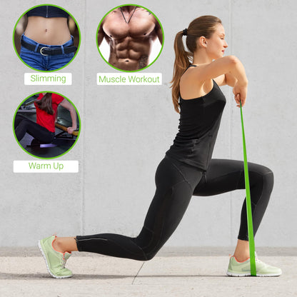 TechStone Resistance Bands Set – 5 Levels Loop Exercise Bands for Men & Women, Elastic Workout Bands for Home Gym, Training, Yoga & Fitness, Carry Bag Included (Multicoloured)