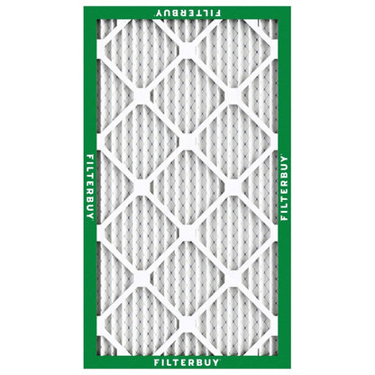 Filterbuy 15x25x1 Air Filter MERV 8 Essential Dust & Allergy Defense (4-Pack), Electrostatic Pleated HVAC AC Furnace Filters Replacement, Made in USA (Actual Size: 14.50 x 24.50 x 0.75)