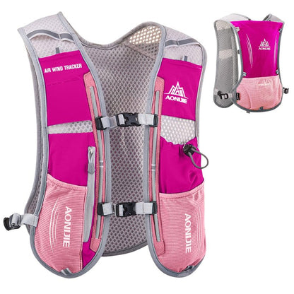 Azarxis Hydration Running Vest Backpack Pack 5L for Women and Men Jogging Trail Race Marathon Cycling Hiking (Rose Red Backpack Only)
