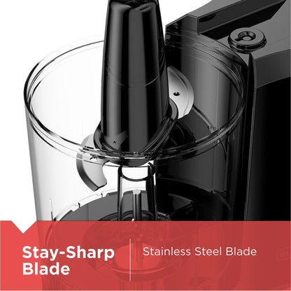 BLACK+DECKER 1.5-Cup Electric Food Chopper, One Touch Pulse, 150W Motor, Mini Food Processor, Stay-Sharp Blade, Dishwasher Safe