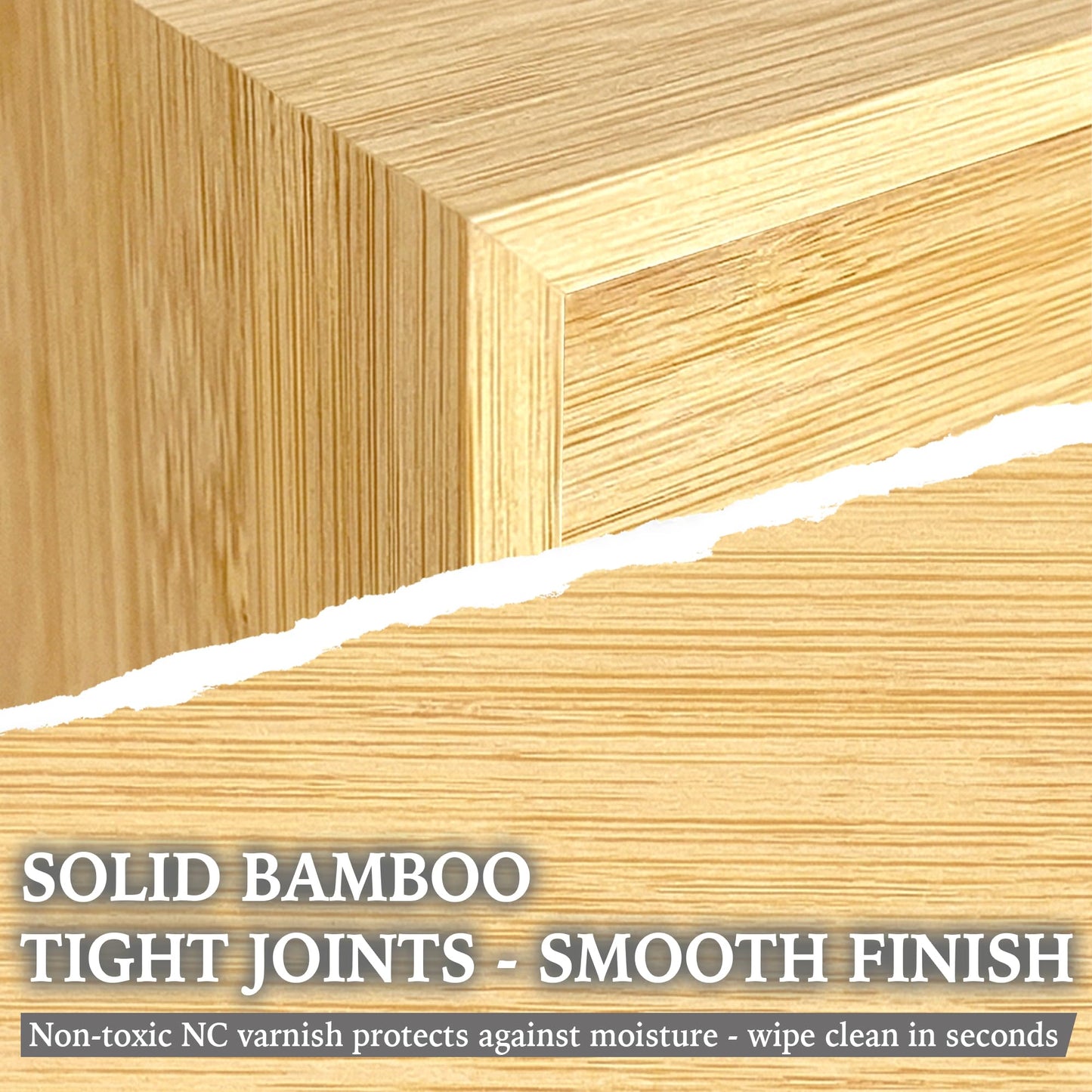 Bamboo Desk Organizer with 3 Drawers and Shelf, Desktop Drawers 13.4 x 7.3 x 8.1 Inches Countertop Storage Box for Office Supplies Makeup Kitchen, Wooden Tabletop Drawer No Assembly Required