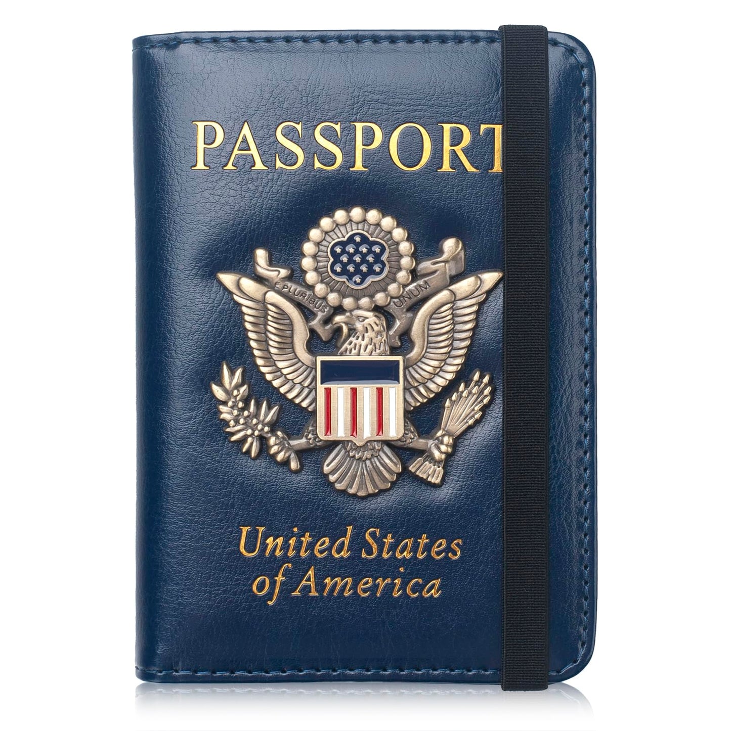 Coowayze Passport Holder for Men Women RFID Blocking US Passport Cover Case, Waterproof Leather Passport Book Protector with Vaccine Card Slot Travel Document Organizer