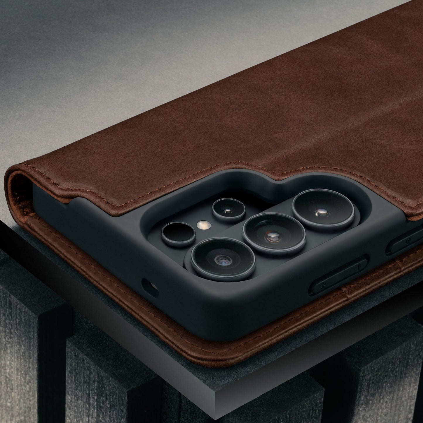TORRO Leather Case Compatible with Samsung Galaxy S26 Ultra 5G 2026 - Premium Leather Wallet Case with Kickstand and Card Slots (Dark Brown)