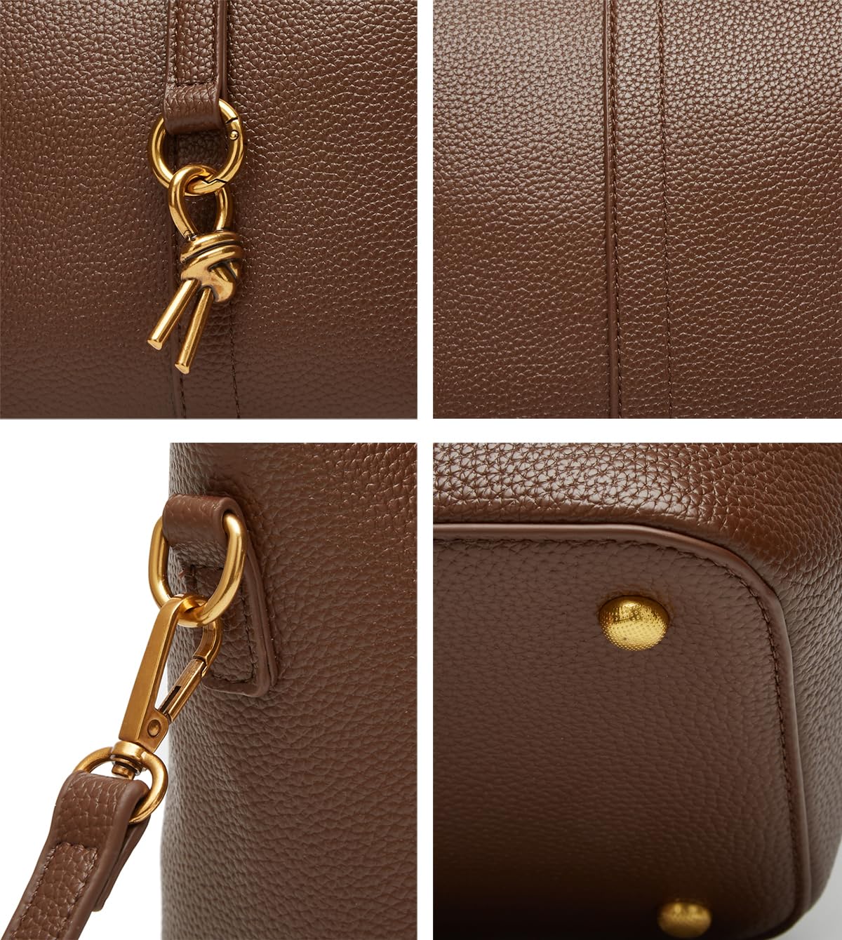 Women Bucket Bag PU Leather Hobo Bag Fashion Shoulder Crossbody Vintage Tote Small Handabg Purse