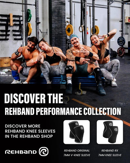 Rehband 5mm Knee Sleeves for Functional Training, Cross-Training & Powerlifting, Weightlifting Knee Support made of Neoprene, Unisex, Colour:Camo - 1 Pair, Size:X-Large