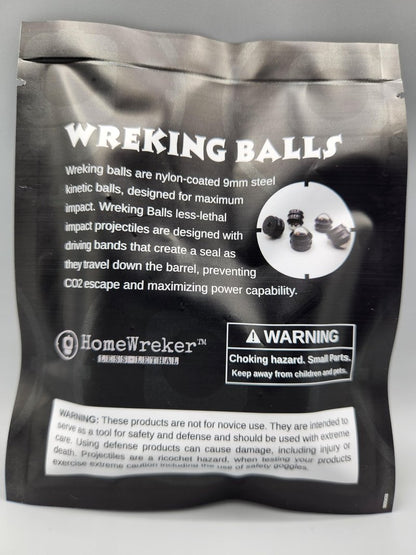 HomeWreker Wreking Ball TR50 .50 Cal Kinetic Impact Projectile, Black